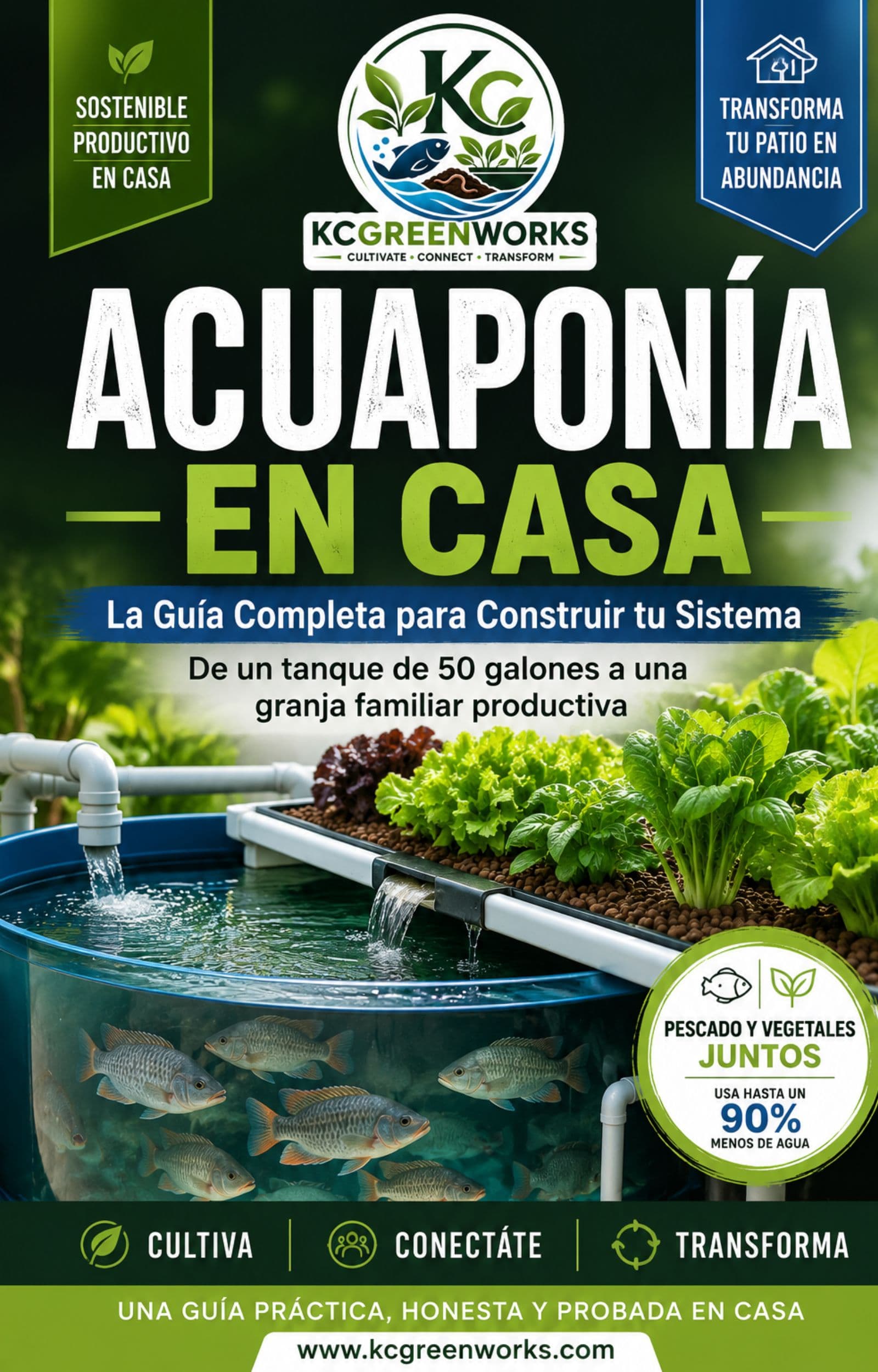Portada de Peces para Acuaponía
